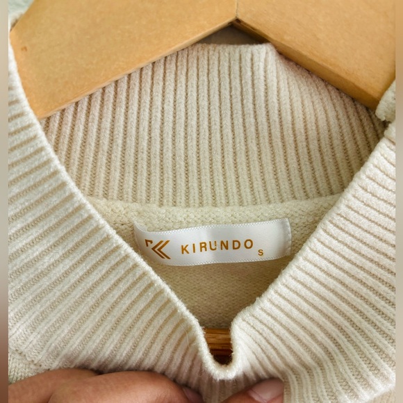 Black and White Striped Sweater - Picture 3 of 3